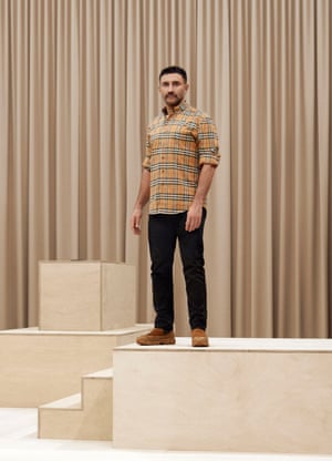 Designer Riccardo Tisci is seen during the Burberry Autumn/Winter 2021 Menswear Presentation during London Fashion week in February 2021 at the Burberry flagship Regent Street store.