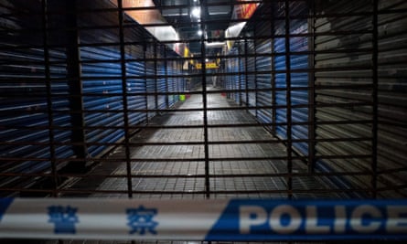 The closed Huanan Seafood Wholesale Market in Wuhan, in China’s Hubei Province, in January.