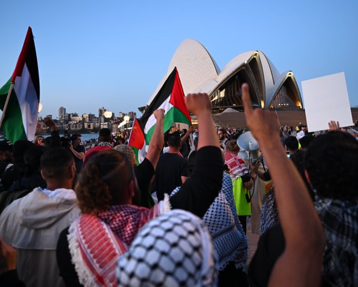 Pro-Palestine protesters fight police decision to block Sydney Opera House protest on 12 October