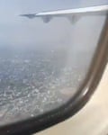 A still from a Facebook video posed by a passenger on the crashed Yeti Airlines flight.