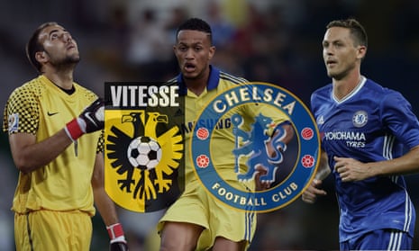 The goalkeeper Matej Delac and midfielder Nemanja Matic, right, are among the players loaned by Chelsea to Vitesse Arnhem, and the youth team graduate Lewis Baker is with the Dutch club this season.