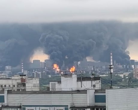 Moscow oil refinery struck in Ukraine’s biggest air raid on city since start of war