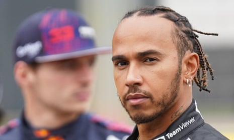 Lewis Hamilton (right) responded to Max Verstappen’s accusation of ‘dangerous’ driving by declaring his Red Bull rival the aggressor at Silverstone.