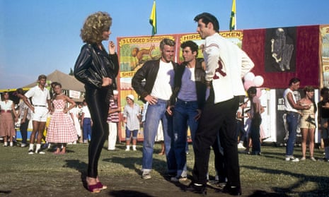 Olivia Newton-John as Sandy Olsson in the final scene of the 1978 film Grease.