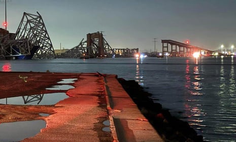 The Francis Scott Key Bridge collapsed after it was struck by cargo ship The Dali in Baltimore, Maryland.