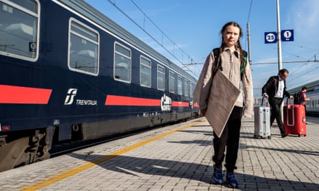 The Swedish schoolgirl climate activist Greta Thunberg refuses to fly