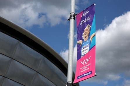 A banner with a picture of Eilish McColgan on it