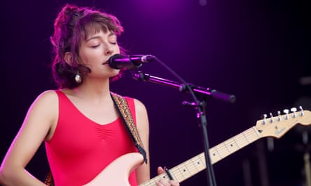 Stella Donnelly performing at Laneway Auckland in 2020.