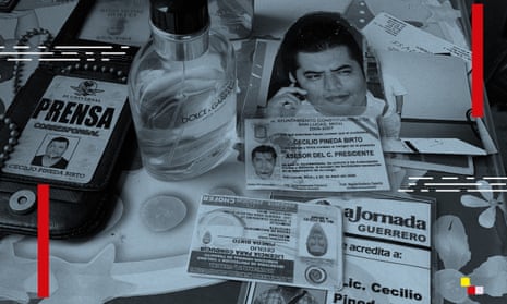 Pineda’s press credentials among belongings kept by his wife. After going freelance in 2012 he quickly gained a reputation for exclusive crime scene reports.