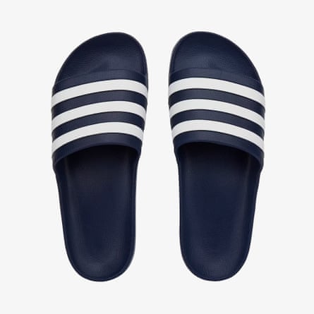 Adidas Adilette Aqua slides blue white