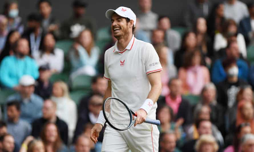 Andy Murray grimaces during his second round match