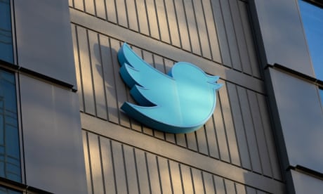 Twitter bird logo on a building