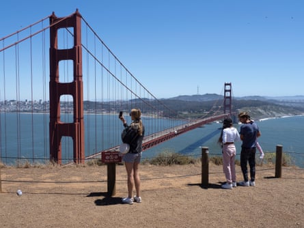 The Golden Gate Bridge in June.