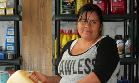 Julia Aguilar in her shop in San Mart°n Peras, an isolated rural town in the Juxtlahuaca district (3)