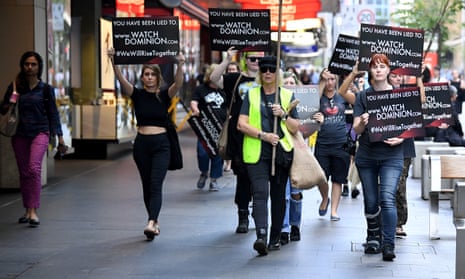 Animal rights protesters march through Sydney's CBD