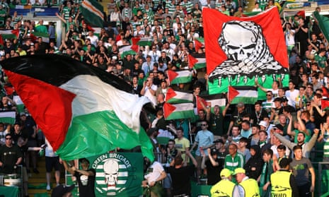 Celtic are likely to be fined for allowing their fans to wave Palestinian flags at a Champions League game.