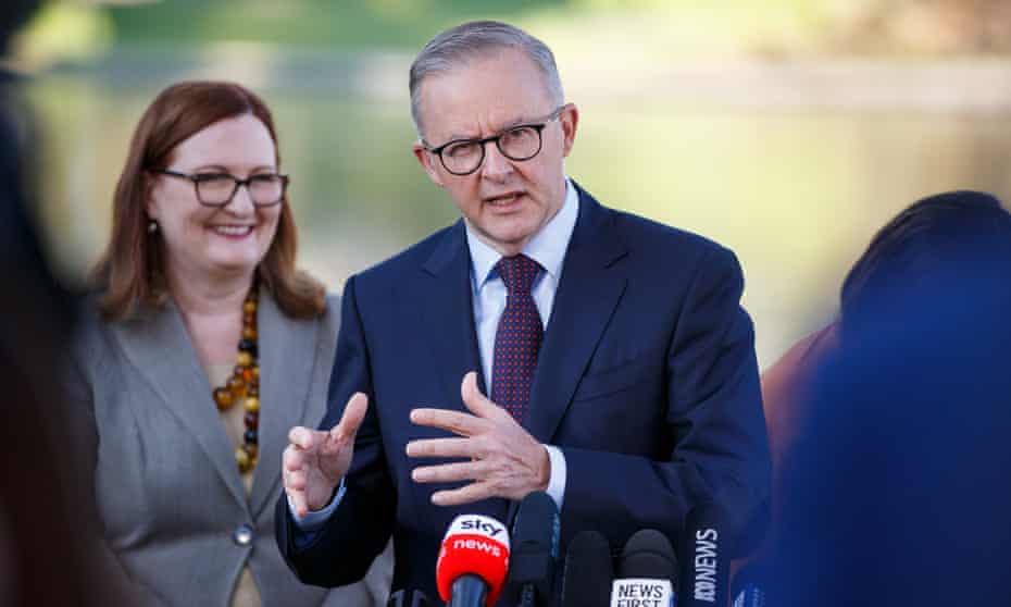 Labor leader Anthony Albanese has pared back the party’s policy offering as part of a small-target election campaign strategy