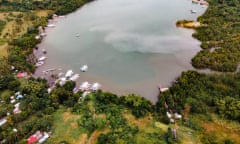 A small fishing community in Negros Oriental from the air.