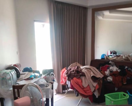 Inside Simon Peter Carman’s condo.
