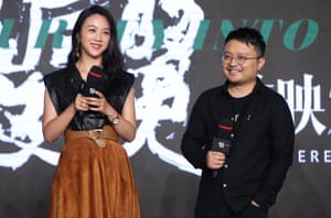 Defended campaign … director Bi Gan, right, with star Wei Tang at the film’s premiere in Beijing on 24 December.