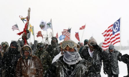 Protesters at the camp have been hit by harsh winter conditions, but many are rejecting the call to leave.