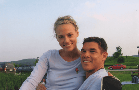 Rideout pinch his early woman Shelby successful nan early 00s