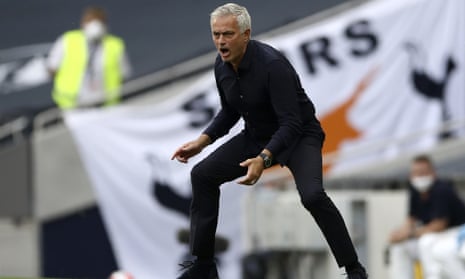 José Mourinho reacts during the Premier League home fixture between Tottenham and Arsenal in July