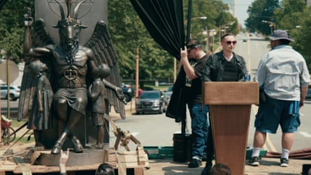 Lucien Greaves in Hail Satan?, a documentary about the Satanic Temple.