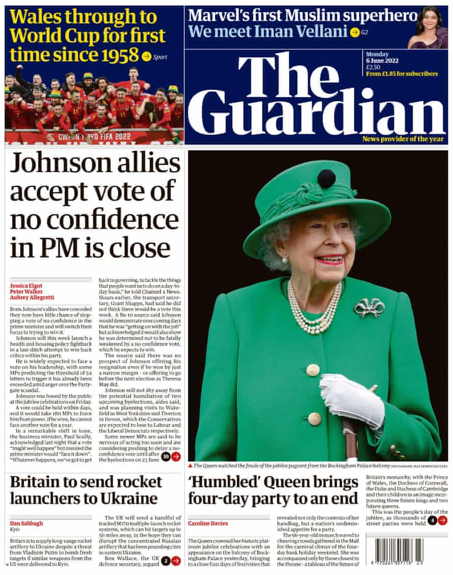 Guardian Monday 6 June 2022