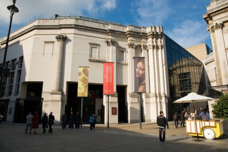 The Sainsbury Wing entrance to the National Gallery