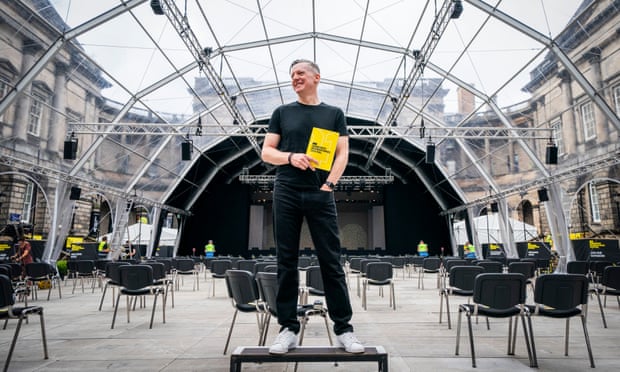Fergus Linehan during preparations for the 2021 Edinburgh international festival.