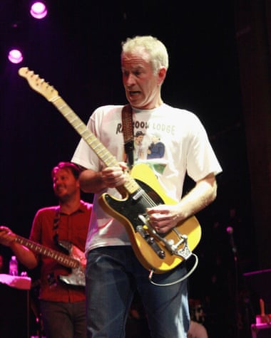 McEnroe on stage at the 2015 Tom Petty Tribute in New York.