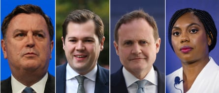Mel Stride, Robert Jenrick, Tom Tugendhat and Kemi Badenoch