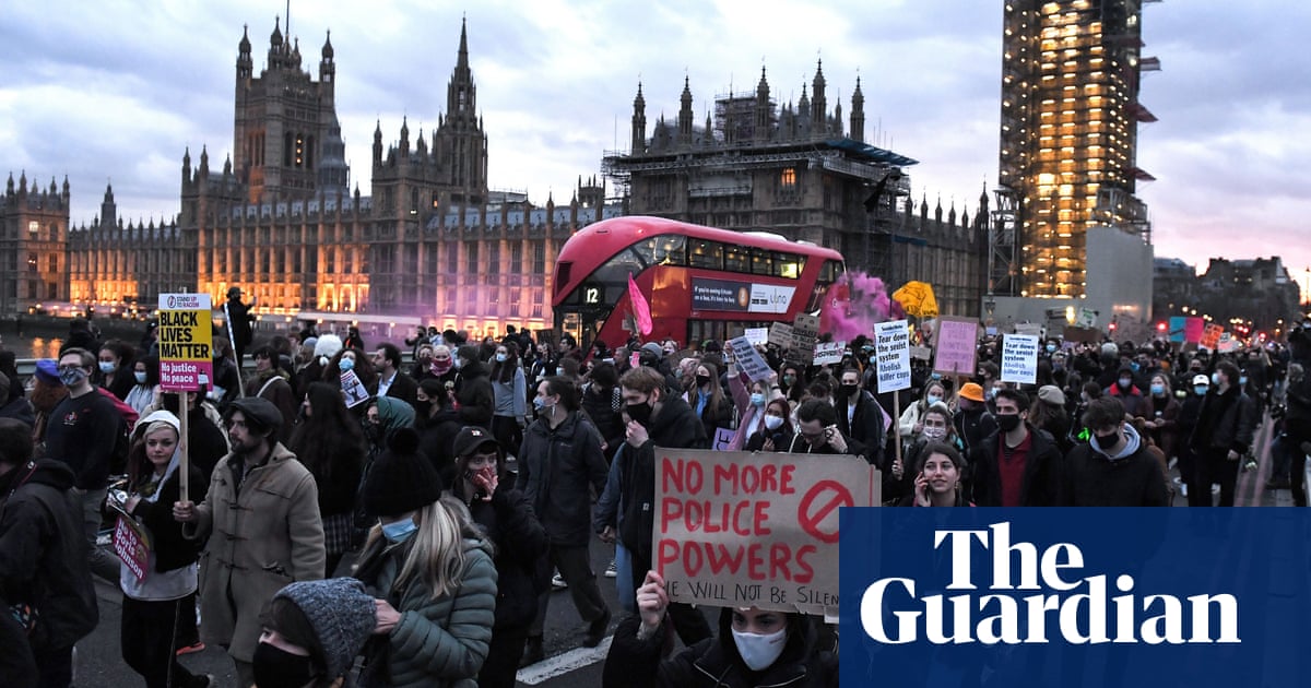 Arrests made at London protest over policing powers and vigil