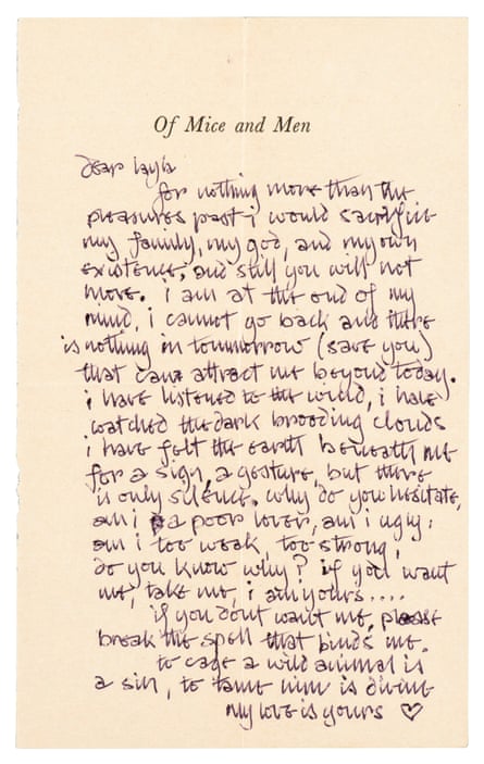 A love letter from Eric Clapton in 1970.