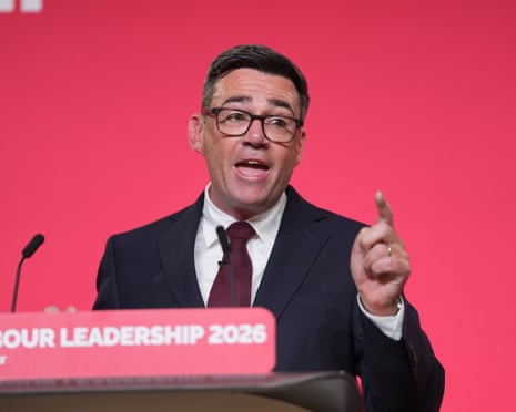 Andy Burnham after being officially confirmed as the new leader of the Labour Party.