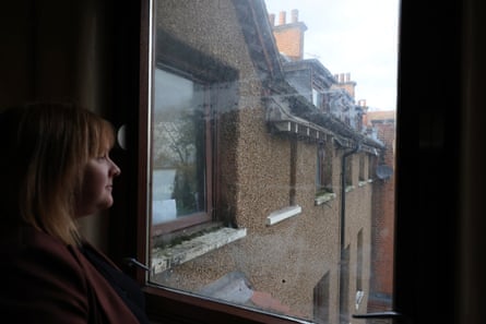 Liz Withnall looking out the window