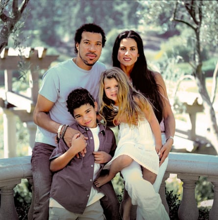 With his second wife, Diane Alexander, and their children, Sofia and Miles.