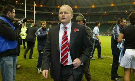 Andy Robinson after England’s defeat by Argentina in 2006