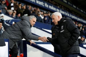 The managers greet.