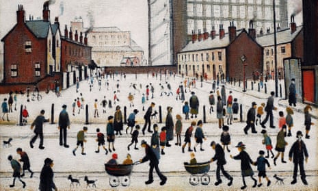 A detail from LS Lowry’s The Mill, Pendlebury