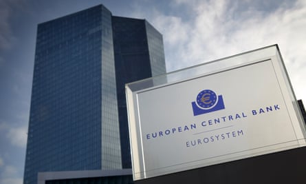La sede del Banco Central Europeo (BCE) en Frankfurt, Alemania.
