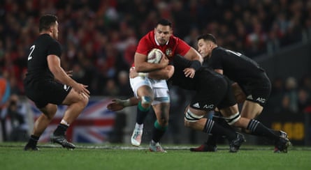 Ben Te’o playing for the Lions against New Zealand in 2017.