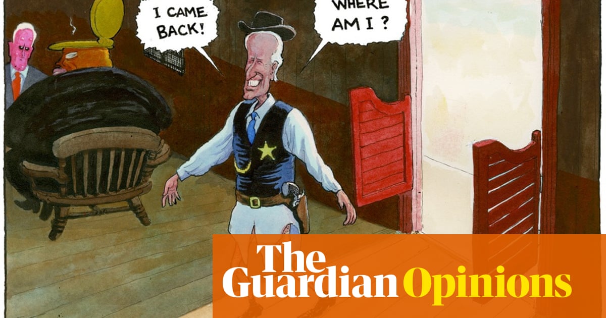 Steve Bell On Joe Biden Becoming The Democratic Frontrunner Cartoon Opinion The Guardian