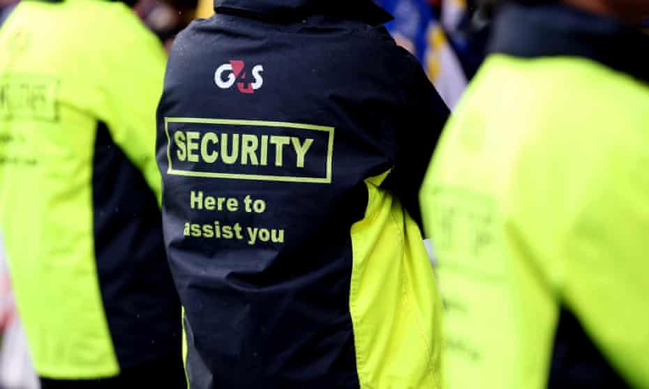 People in G4S jackets