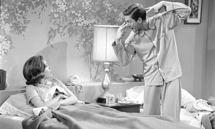 Mary Tyler Moore and Van Dyke in The Dick Van Dyke Show, 1963.