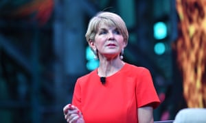 Julie Bishop at EY’s Future Realised Conference, Cockatoo Island in Sydney on Tuesday night.