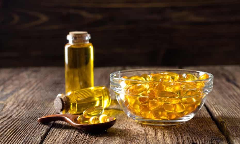 Fish oil capsules