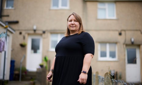 ‘I wanted my children to grow up here’ … Cherylyn Houston at her council house in Deiniolen, north Wales.