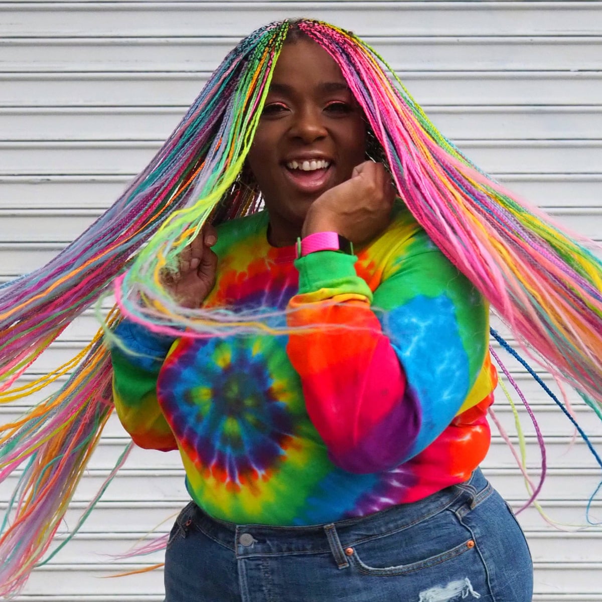 The Ecstatic Rise Of Rainbow Hair I Have One Life I M Going To Live It Colourfully Women S Hair The Guardian